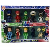 Pj Masks Pijamaskeliler 9 Figür 12 Parça Oyuncak Seti - 1