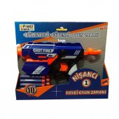 YM TOYS  Oyuncak Silah Nerf Benzeri Tabanca - Yumuşak 10 Mermili Tabanca - 1