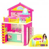YM TOYS  Barbie Chelsea Evi Benzeri 2 Katlı Ev Oyun Seti - 1