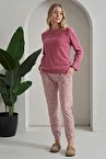 Koyu Pembe Pijama Takımı S Beden - 2