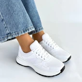 Slar Beyaz Cilt Bağcıklı Spor Ayakkabı thumbnail 4