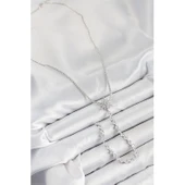 Pirinç Zirkon Taşlı Kutup Yıldızı Model Gold Renk Y Kolye - 2