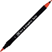 Supertrend Art & Graphic Twin Marker Çizim Kalemi 2 Red - 1
