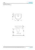 Serel Etna 46x56 cm Yarım ayaklı Lavabo EN01+2822 - 2