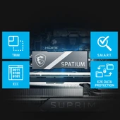 MSI SSD SPATIUM M580 PCIE 5.0 NVME M.2 2TB FROZR thumbnail 2