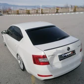 Skoda Octavia 2013 Yılı Ve Sonrası Uyumlu Arka Cam Üstü Spoyler - 7