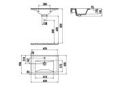 Creavit Su 45x65 cm Etajerli Mobilya Dolap Uyumlu Lavabo SU065 - 2