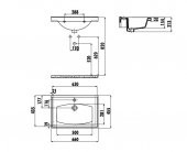 Creavit Sera 45x65 cm Etajerli Mobilya Dolap Uyumlu Lavabo TF165 - 2