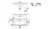 Creavit Sera 49x100 cm Etajerli Mobilya Dolap Uyumlu Lavabo TF200 - 2