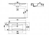 Creavit Su 45x100 cm Etajerli Dolap Mobilya Uyumlu Lavabo SU100 - 2