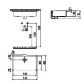 Creavit 38x51 Dikdörtgen Tezgah Altı Lavabo TP738 - 2