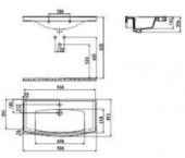 Creavit Tefen 100 cm Etajerli Dolap Mobilya Uyumlu Lavabo TF100 - 2