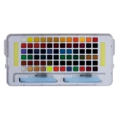 Supertrend Koi Tablet Sulu Boya Seti 72 Renk Studio Set + 2 Adet Su Hazneli Fırça Hediyeli - 1