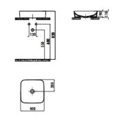 Creavit Ultra 40 cm Tezgah Üstü Çanak Lavabo UL040 thumbnail 2