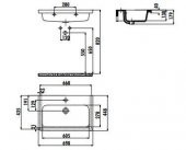 Creavit İdeal 45x100 cm Etajerli Mobilya Dolap Uyumlu Lavabo ID100 - 2