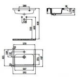 Creavit İpek 45x60 cm Etajerli Mobilya Dolap Uyumlu Lavabo IP060 - 2