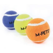 M-Pets Hop Tennis Topu Mavi 5cm 3lü Set - 4