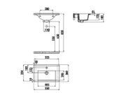 Creavit Su 55 cm Mobilya Dolap Uyumlu Etajerli Lavabo SU055 thumbnail 2