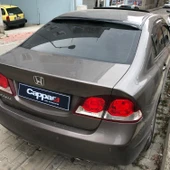 Honda Civic 2006-2012 Yıl Aralığı Uyumlu Arka Cam Üstü Spoyler İnce Model - 7