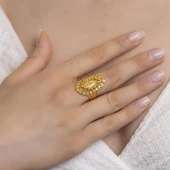 Yiğitbaşı Gold 22 Ayar Fancy Dorika Yüzük (3011) - 1