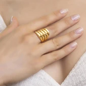 Yiğitbaşı Gold Kaburga Yüzük 3046 thumbnail 1