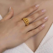 Yiğitbaşı Gold 22 Ayar Fancy Dorika Yüzük thumbnail 1