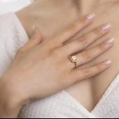 Yiğitbaşı Gold 22 Ayar Baget Yüzük - 1