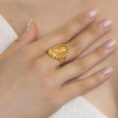 Yiğitbaşı Gold 22 Ayar Fancy Dorika Yüzük 3060 - 1