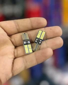 Oto 24LED Ampul 2'li Set, T10 Model 12V Beyaz-Mavi-Turuncu Işık, Fren, Park, Sinyal ve Geri Vites Lambası thumbnail 2