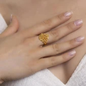 Yiğitbaşı Gold 22 Ayar Fancy Dorika Yüzük 3027 - 1