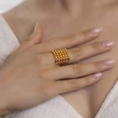 Yiğitbaşı Gold 22 Ayar Fancy Dorika Yüzük - 1