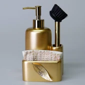 Selim Dekor Leaf Sıvılı Süngerlik  Altın thumbnail 2