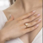 Yiğitbaşı Gold 22 Ayar Baget Yüzük 3157 - 1