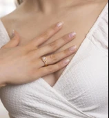 Yiğitbaşı Gold 22 Ayar Kalpli Baget Yüzük 3164 - 2