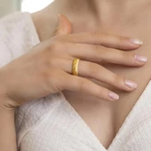 Yiğitbaşı Gold 22 Ayar Alyans Yüzük 3202 - 1