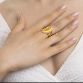 Yiğitbaşı Gold 22 Ayar Fancy Yüzük 3104 - 1