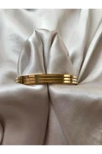 Vipfoni Gold Renk 3 Sıra Çelik Ajda Model Bileklik thumbnail 2