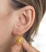 Yiğitbaşı Gold 22 Ayar Telkari Küpe (3325) - 1