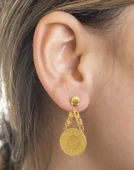 Yiğitbaşı Gold 22 Ayar Uruplu Küpe - 1