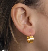 Yiğitbaşı Gold 22 Ayar Halka Küpe - 1