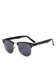 Vipfoni Unisex Gold Siyah Cat Eye Clubmaster Klasik Retro Güneş Gözlügü - 1