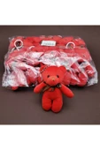 Vipfoni Pembe Renkli Çift Peluş Ayıcık Anahtarlık - 5
