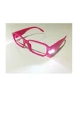 DİNÇ Kırmızı Led Işıklı Kitap Okuma Gözlüğü Camsız - 4