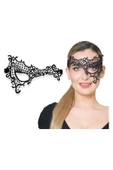 Vipfoni Siyah Renk Dantel Kesim Dantel İşlemeli Balo Parti Maskesi thumbnail 2