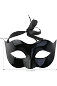 Salkım Party Siyah Renk Masquerade Kostüm Partisi Venedik Balo Maskesi thumbnail 1