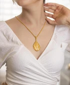 Yiğitbaşı Gold 22 Ayar Damla Madalyon Kolye - 2