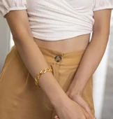 Yiğitbaşı Gold 22 Ayar Samanyolu Döküm Bileklik (3354) - 2