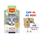 Wanpy Kediler İçin Balkabağı & Havuçlu Tavuk Eti Çorbası 50 gr 12'li Paket - 1