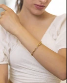 Yiğitbaşı Gold 14 Ayar Fancy Bileklik - 2