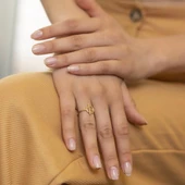 Yiğitbaşı Gold 14 Ayar Fancy Yüzük (3523) - 1